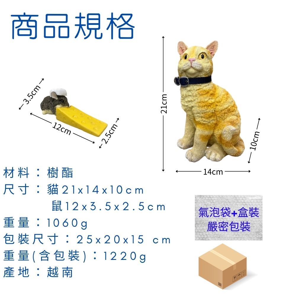 金德恩 GS MALL 居家新寵 貓造型防撞門擋 起司鼠防夾門擋 造型門擋 防撞門擋 門擋 護角 顏色隨機 防撞條 交換禮物, , large