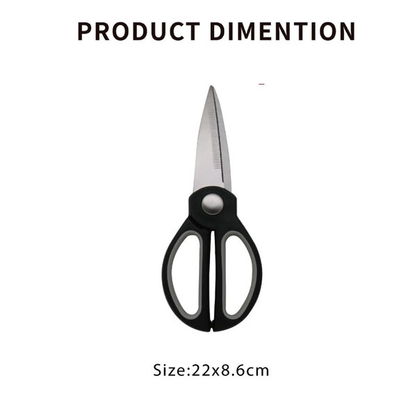 【SK Delicate Life】High-grade plastic handle kitchen scissors, kitchen scissors, all-purpose scissors, cooking scissors, kitchen scissors, stainless steel scissors, scissors NSK7111, , large