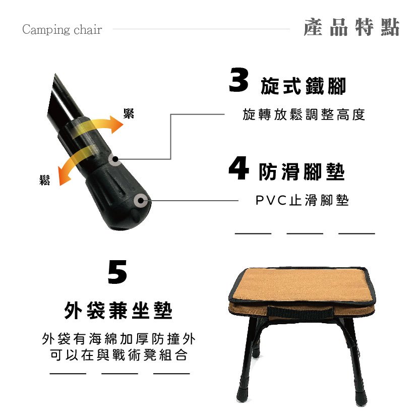 【Treewalker 萊茂】戰術鋁合金桌凳 (顏色隨機), , large