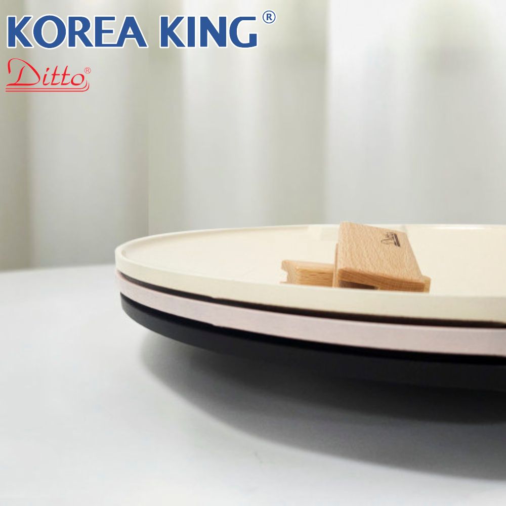 【Korea King】韓國製韓式天然陶瓷不沾煎烤盤 38cm, , large