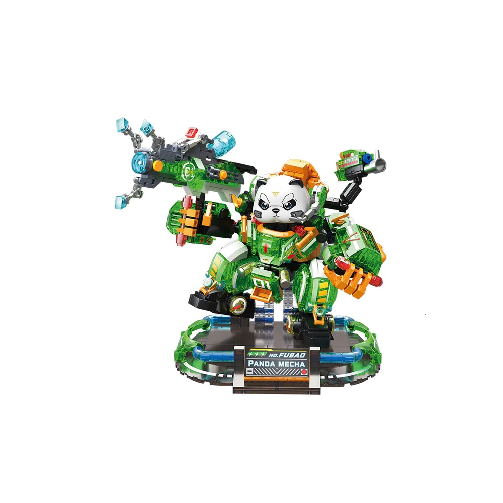  [Brick Republic]ZHEGAO 662011 Panda Mecha &ndash; Fubao (Educational Building Blocks), , large