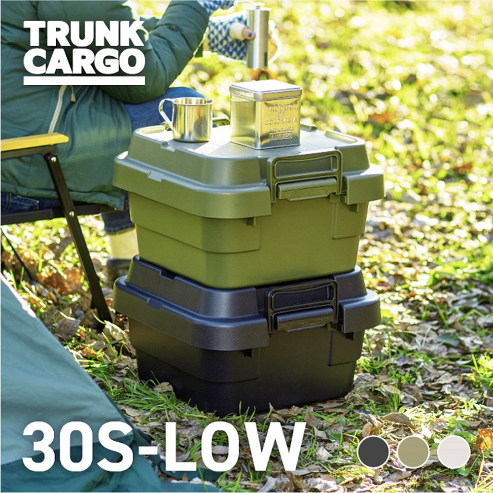 【this-this】日本RISU｜TRUNK CARGO可堆疊多功能耐重收納箱30S(矮款), , large