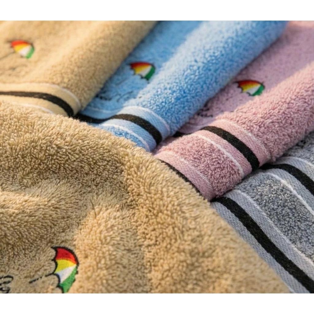 [Kaimei Cotton Industry] 🔥Double 11 Sale🔥Kaimei Bath Towel｜MIT Taiwan-made Umbrella Brand LOGO Bath Towel Classic Striped Pure Cotton Bath Towel Brand Authorization 3 Pack Random Excellent, , large