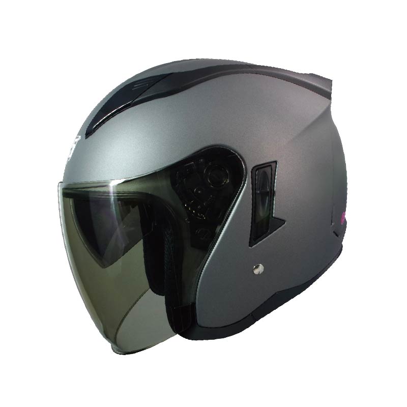 【平剛】GP-5 素色安全帽(隱藏式鏡片) 223 消光鐵灰L, 消光鐵灰,L號, large