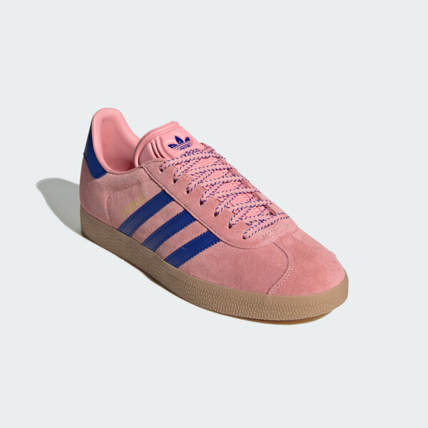 Kixpress-Adidas Gazelle W 女 運動休閒鞋 麂皮 舒適 粉紅 藍 [JH7213], , large
