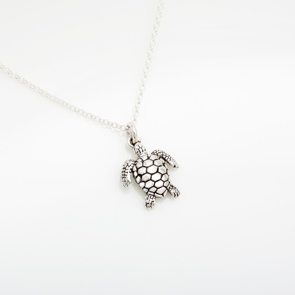 【Angel & Me】Sea Turtle s925 sterling silver necklace Christmas Birthday gift, , large