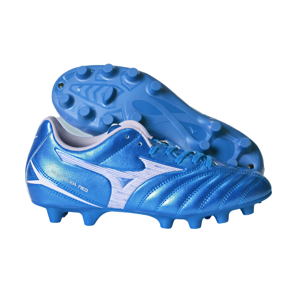 MIZUNO MONARCIDA NEO III SELECT 超寬楦 足球鞋 藍白 P1GA242527 【樂買網】, , large