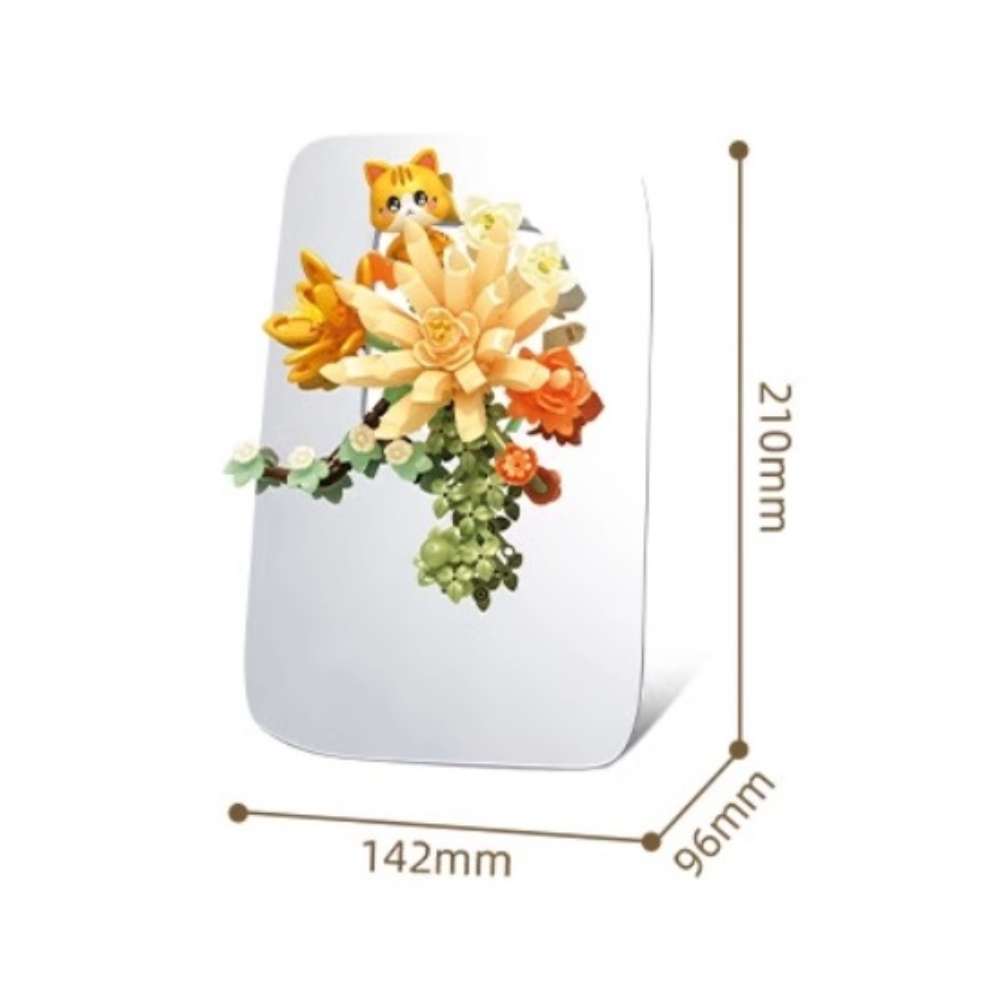  [Brick Republic]Senbao 611086 Orange Twilight Flower Stream (Educational Building Blocks)