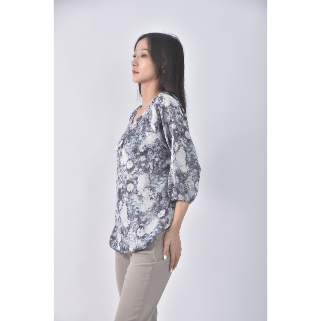 (S) just miss質感暈染紫色長袖上衣二手衣, , large