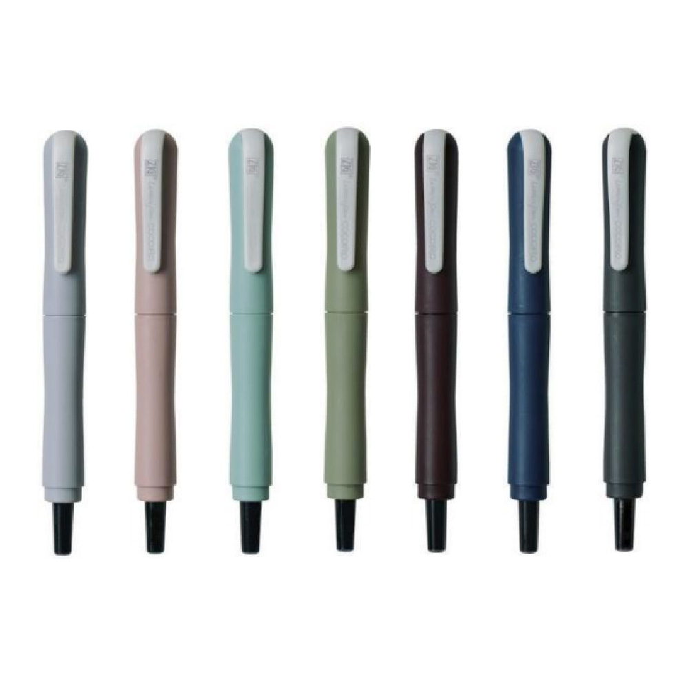 【Kuretake 日本吳竹】ZIG Letter Pen COCOIRO隨變筆 莫蘭迪色系 筆身顏色隨機 / 支 LPCF010 系列 (黑色筆芯), , large