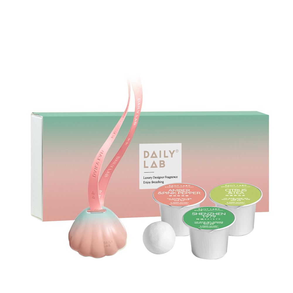 Daily Lab DLXFK4010 Seashell Series Car Fragrance 3-in-1 Mixed Fragrance Set, , large