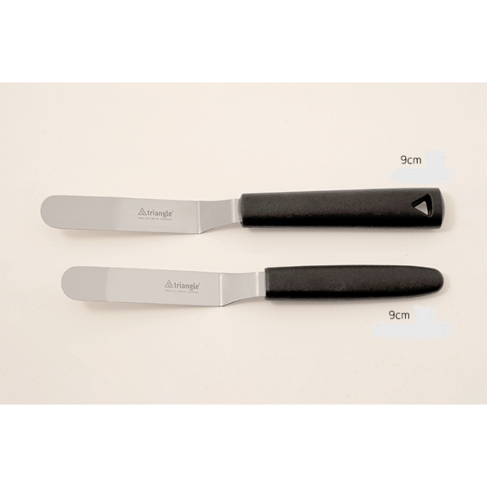 蓋瑞廚物【Triangle 三角牌 德國高質感廚房工具 彎抹刀 9CM 12CM 有洞 無洞】蛋糕抹刀 抹刀 曲身抹刀, , large
