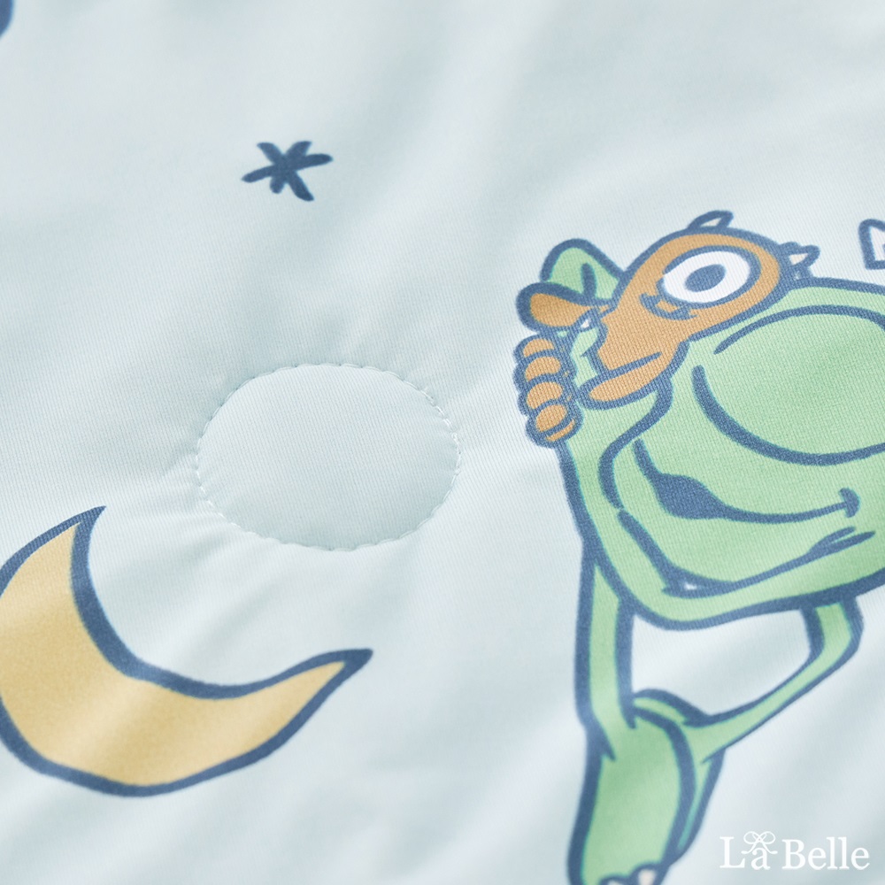 【Great Living 格蕾寢飾】義大利La Belle 迪士尼授權 眠綿冰升級2.0 玻尿酸抗菌涼感涼被 150x195cm-怪獸檸檬塔 怪獸電力公司, , large