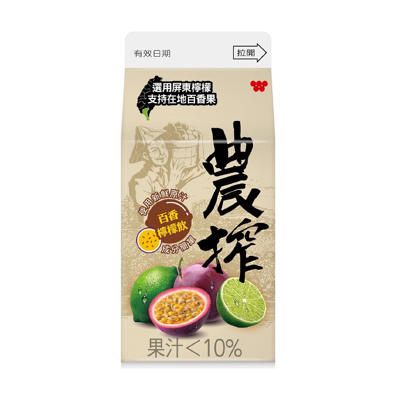 農搾百香檸檬飲375ml, , large