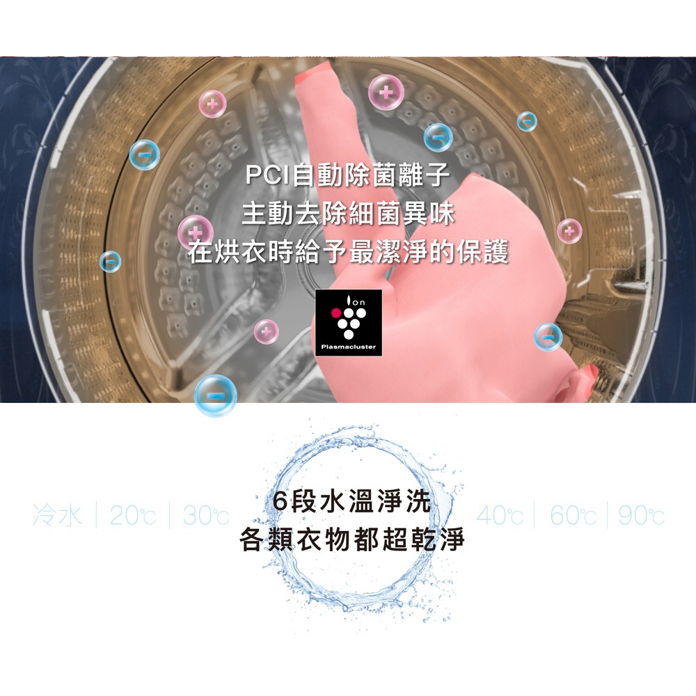 SHARP夏普10.5KG Pro-Flex滾筒洗脫烘洗衣機ES-FKA105WDT, , large