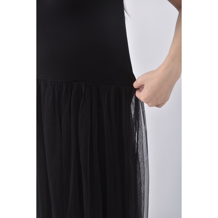 (S) miustar休閒黑色洋裝二手衣, , large