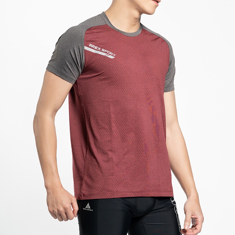 【AREXSPORT】AS-7414 冰絲 涼感衣 加大碼 男運動上衣 涼感衣 男上衣 短袖上衣 男大碼 吸排衣 圓領衣, , large