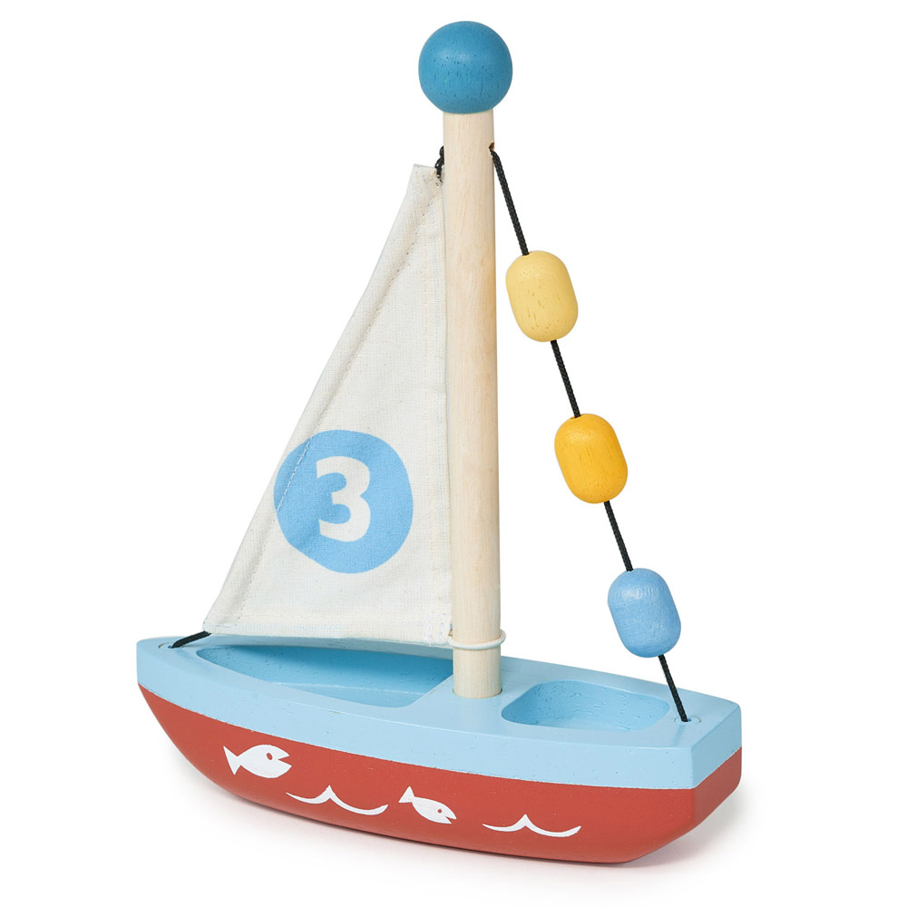 【Mentari】Wooden Sailing Boat, , large