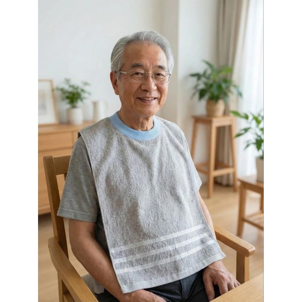 [Kaimei Cotton Industry] 8 in the group, random and excellent, MIT made in Taiwan, 28 taels thick, pure cotton breathable adult bib/spit napkin, exquisite satin plain color