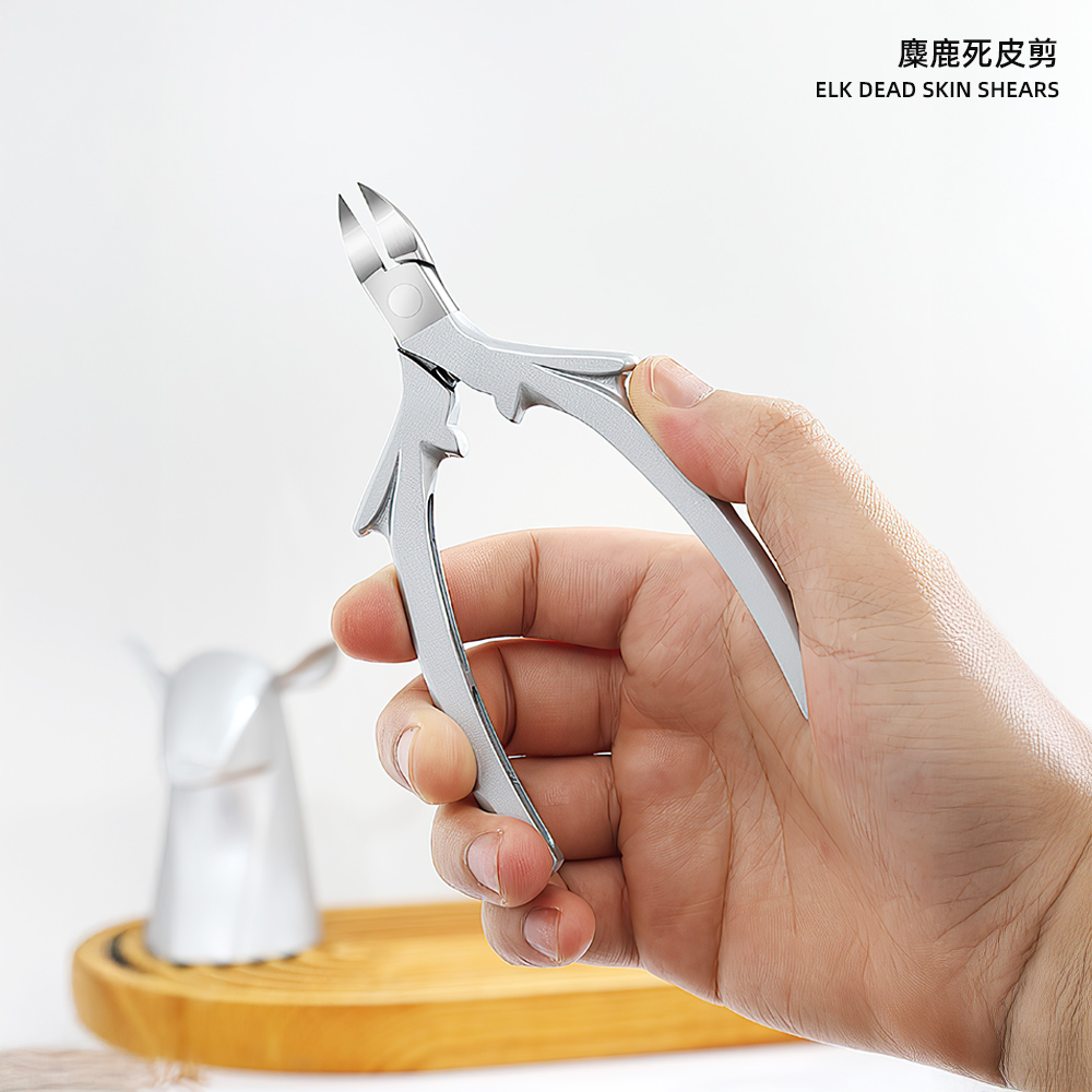 【上手家居】麋鹿死皮剪 銀色(指甲剪/指甲刀/甲溝剪/擺飾/擺件/居家裝飾), , large