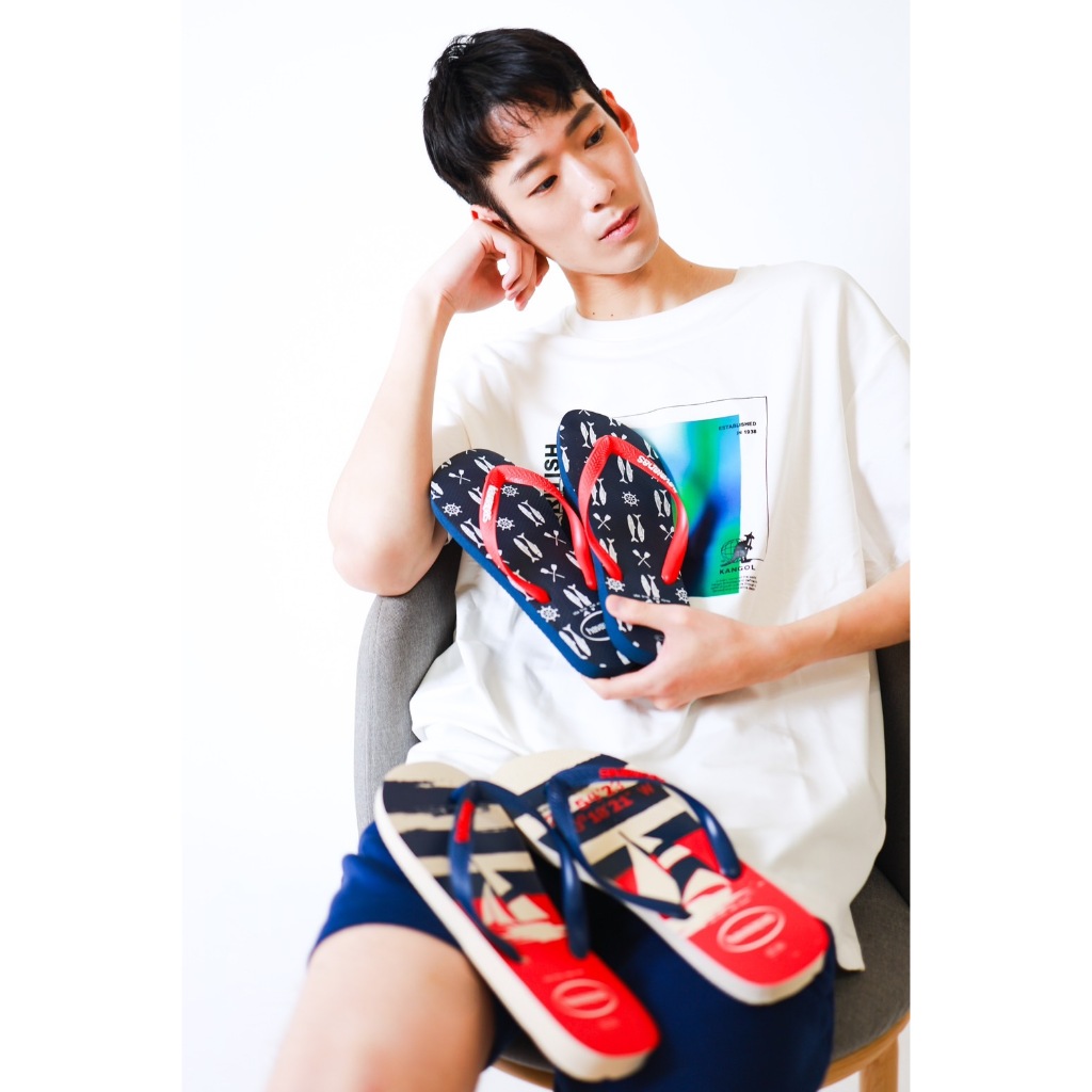 [巴拉娜巴西人字拖專賣店]HAVAIANAS 哈瓦仕．TOP NAUTICAL．航海．沙灘．海邊．藍紅帶, , large