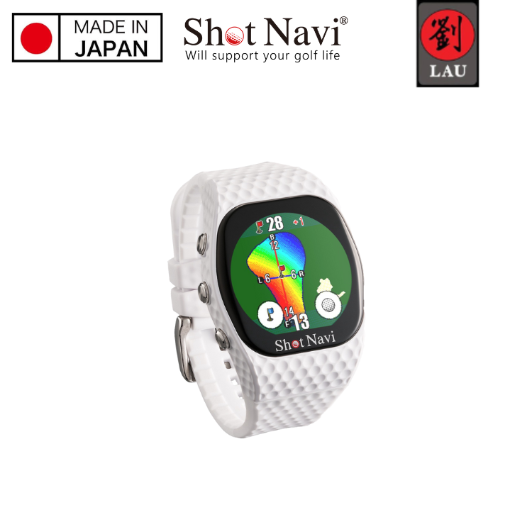 [劉氏國際]【日本製】Shot Navi INFINITY Touch 高爾夫GPS定位手錶(白), , large
