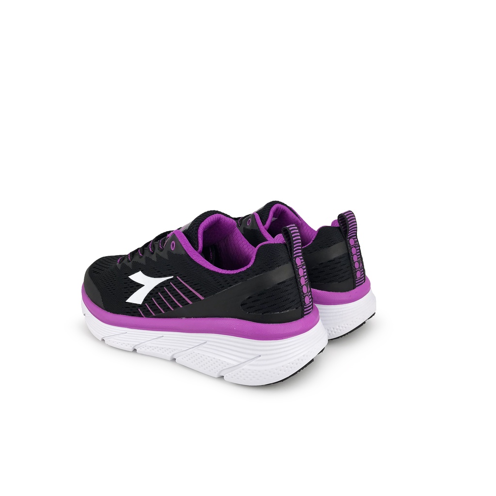 DIADORA迪亞多那 專業避震慢跑女鞋 女運動鞋 慢跑鞋 Q彈 緩震 厚底 透氣 減壓 彈力 棉鞋墊 止滑 黑紫 藍, , large