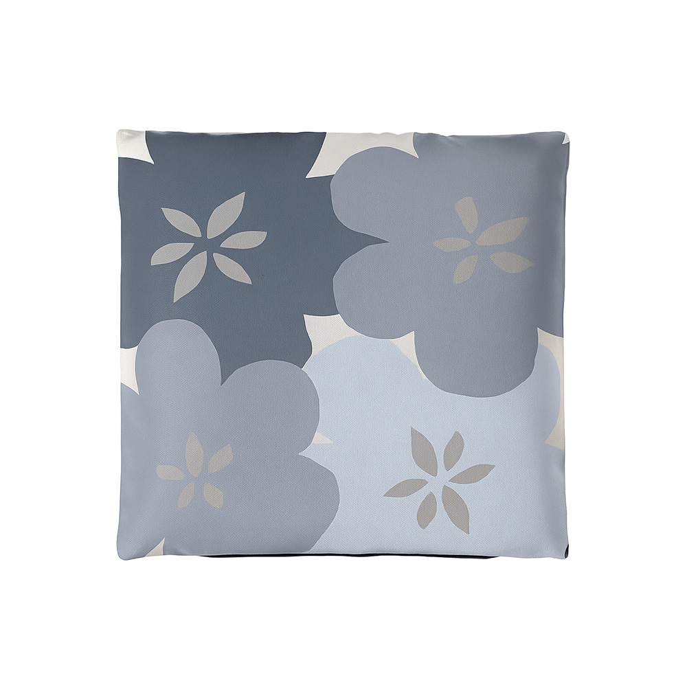 【Monster】 Pocket Coil Cooling Seat Cushion (38x38cm) &ndash; Blue Ocean Floral