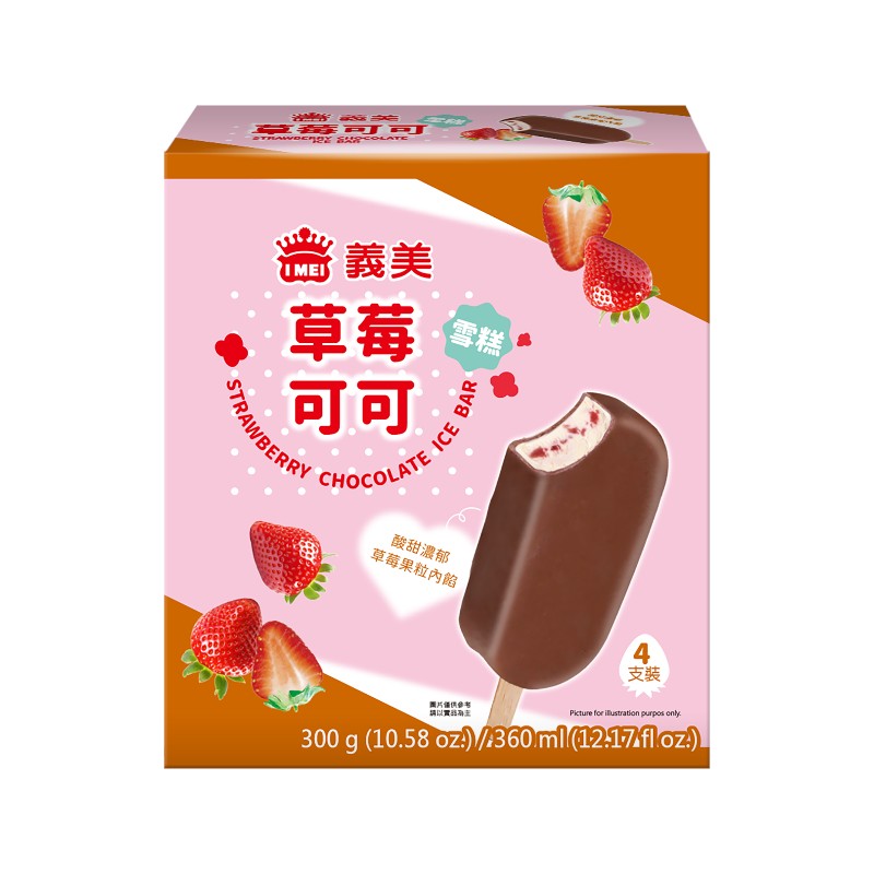 I-MEI STRAWBERRY CHOCOLATE ICE BAR, , large