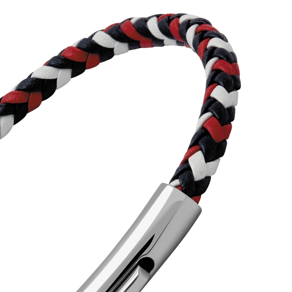 【快速出貨】法國 ROCHET Driver系列 編織皮革男士手環 HB1430199, , large