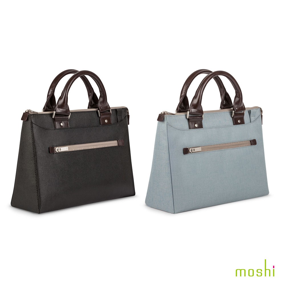 Moshi Urbana Mini 極簡風格提肩包 iPad MacBook12 Switch-經典黑