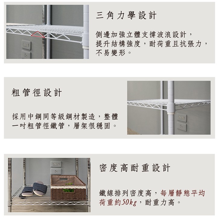 【Y HOUSE】60x45x210公分 三層雙桿波浪衣櫥/烤漆層架/衣架/鐵力士架-白色, , large