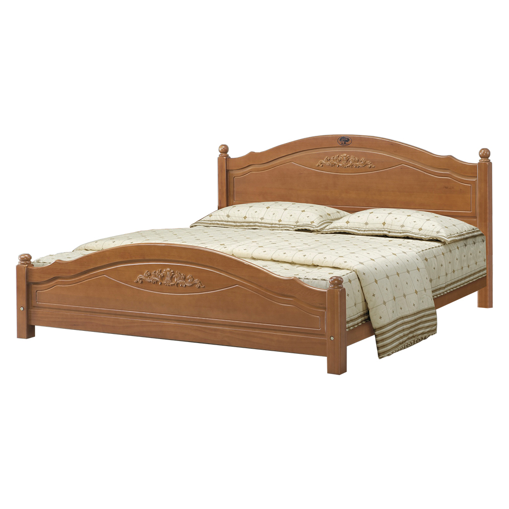 【唯熙傢俱】貝塔柚木色5尺雙人床, , large