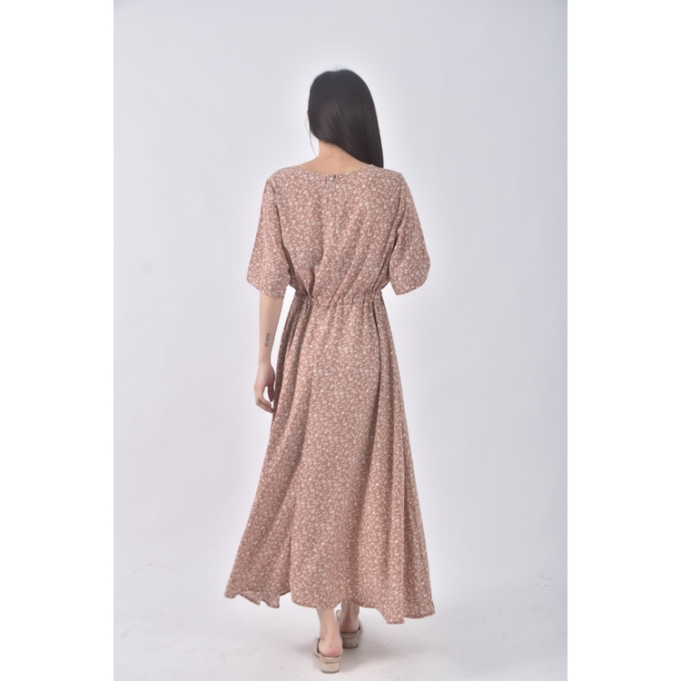 (L) vanessa韓牌碎花氣質粉色洋裝二手衣, , large