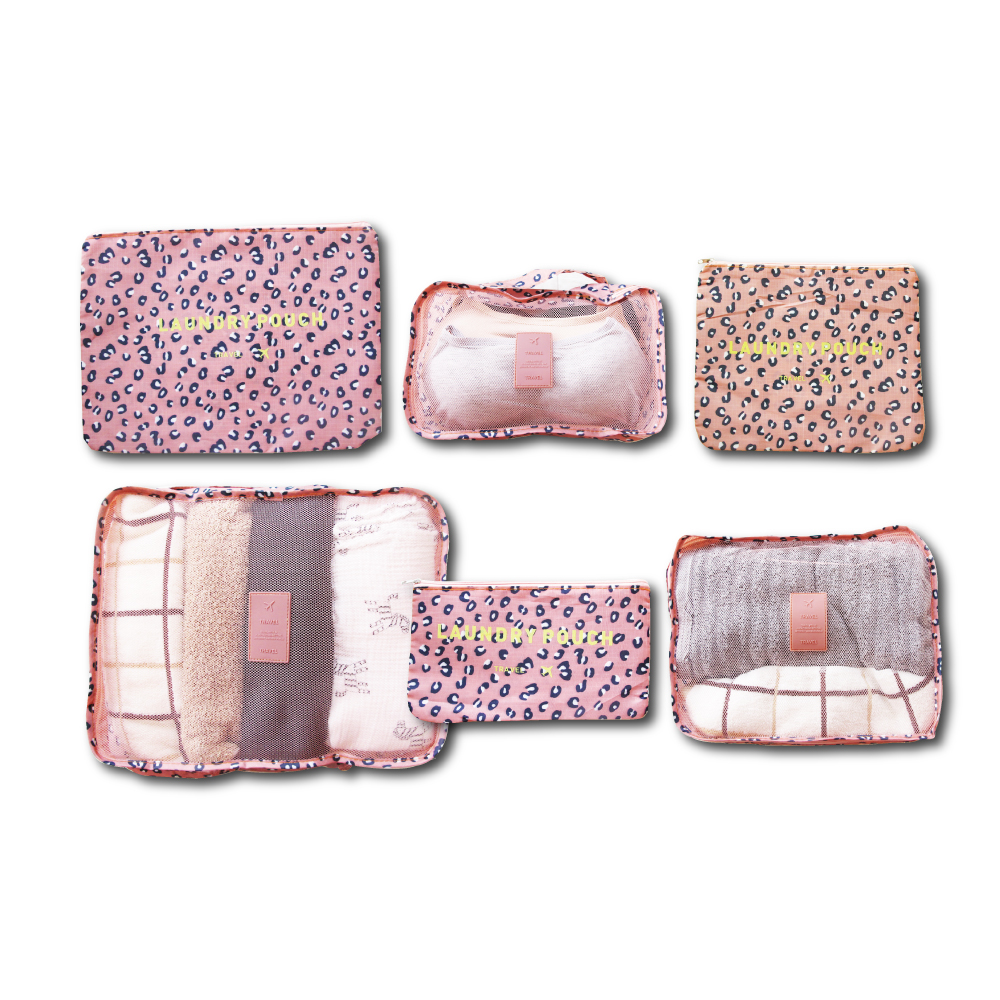 Travel Season Travel Bag printing 6pcs Cheetah Print, , large