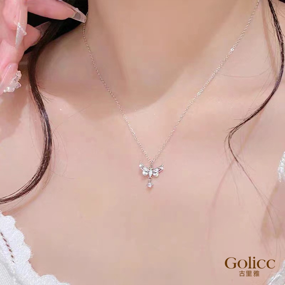【Gulicc】古莉可 項鍊 天使之翼 許願鎖骨鍊, , large