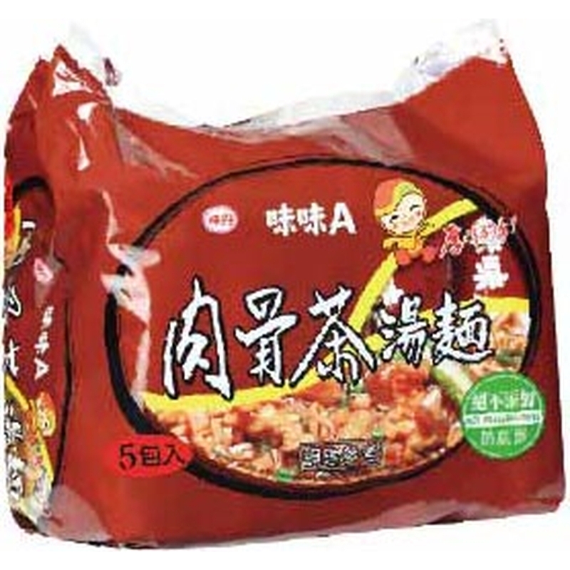 味味A肉骨茶麵(袋) 85g, , large