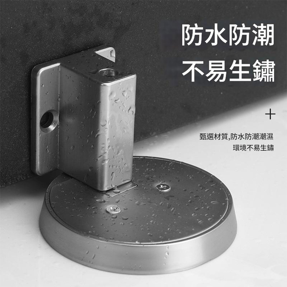 強力抗風機械門擋-拉絲銀, , large