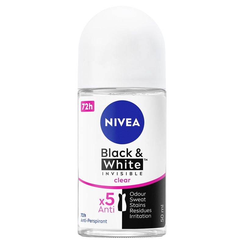 NIVEA BLACKWHITE INVISIBLE CLEAR ROLLON