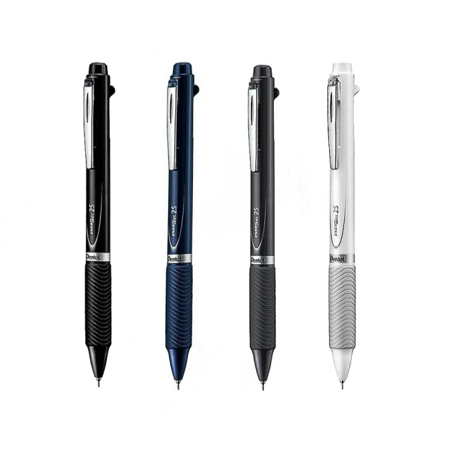 【 Pentel 飛龍 】極速三用筆 ENERGEL 黑+紅+自動鉛筆 0.5mm /支 XBLW355   -  多款可選, , large