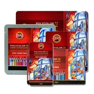 普思AP 【KOH-I-NOOR】油性專家級色鉛筆(鐵盒)-24色(K3824), , large