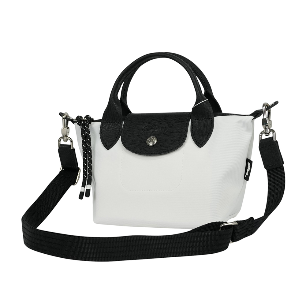 LONGCHAMP LE PLIAGE ENERGY 迷你再生帆布二用包/白色, , large