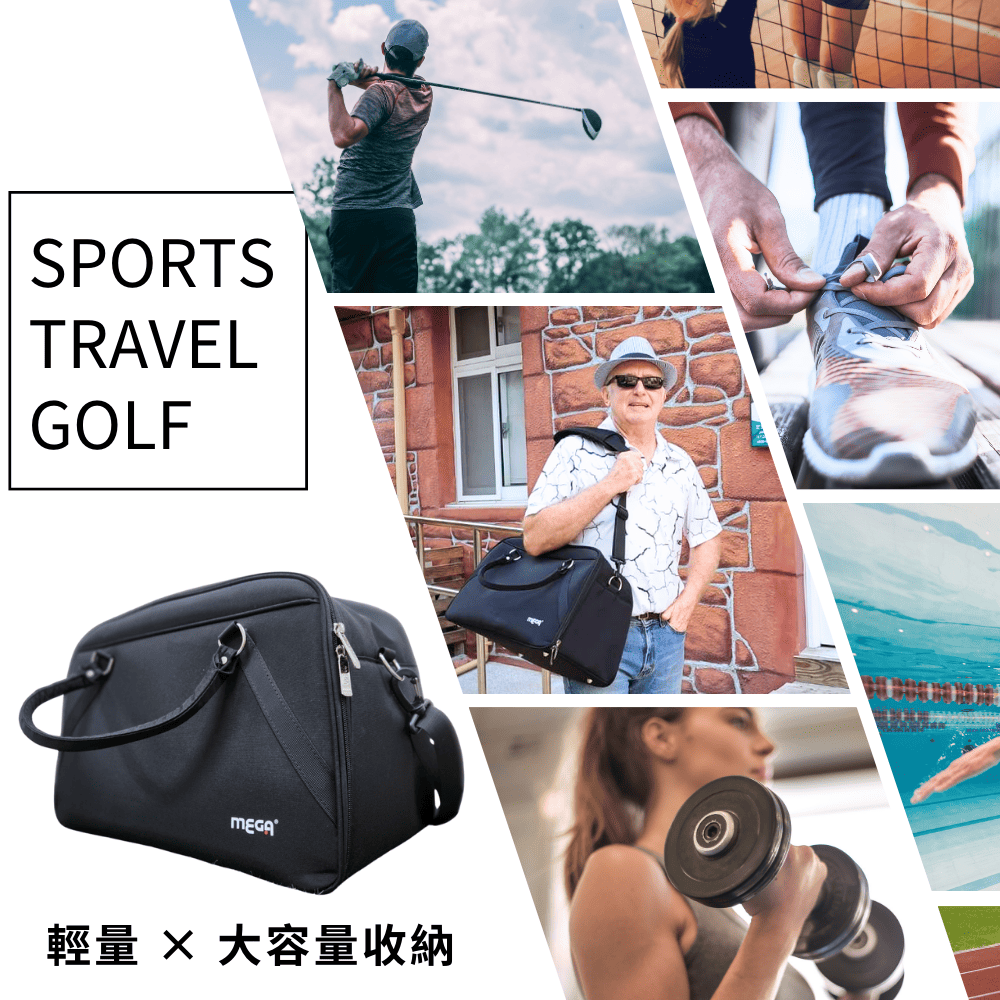 [標準桿] MEGA GOLF Simple and Rough Golf Duffel Bag, , large