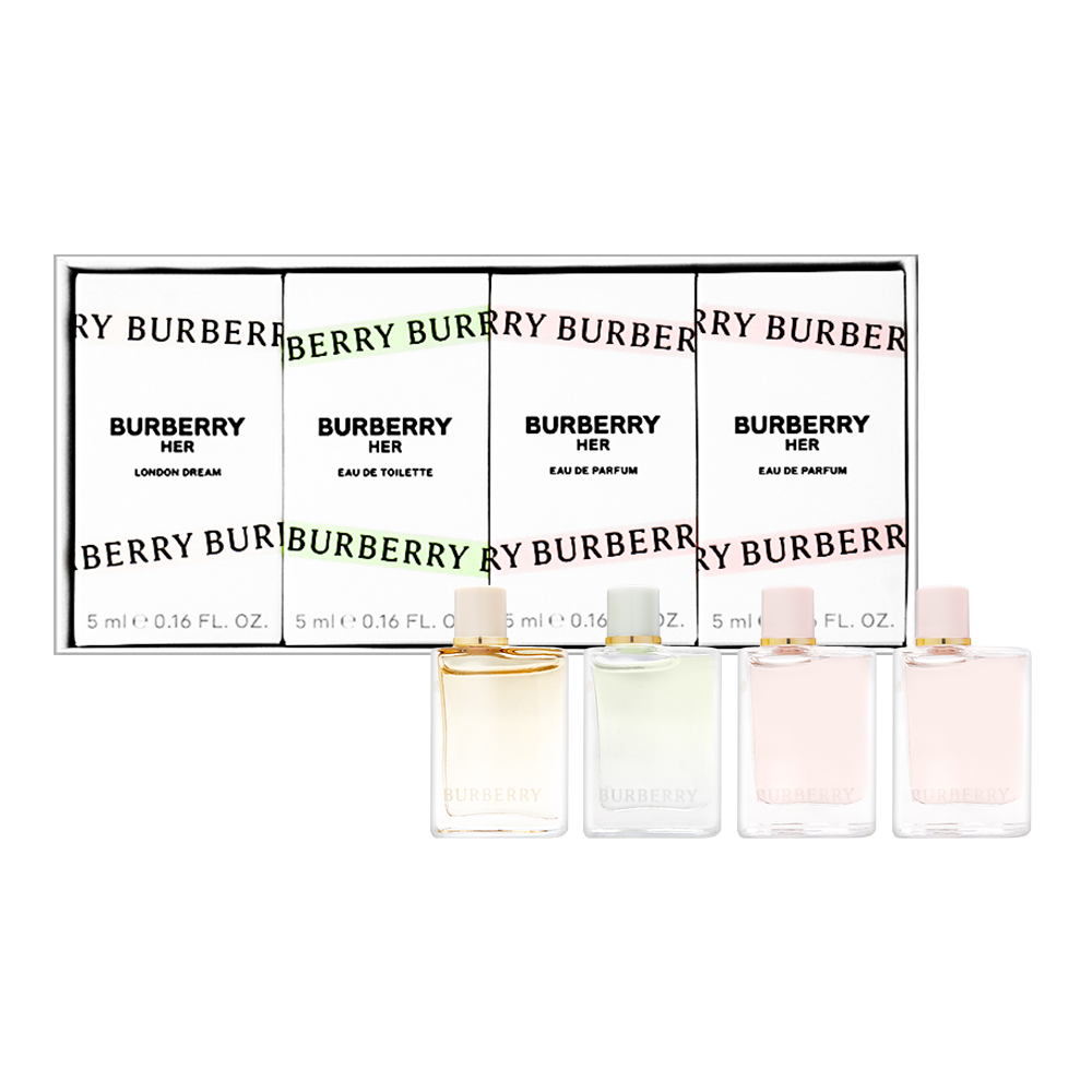 【BURBERRY】HER香水旅行迷你組 5ml*4, , large