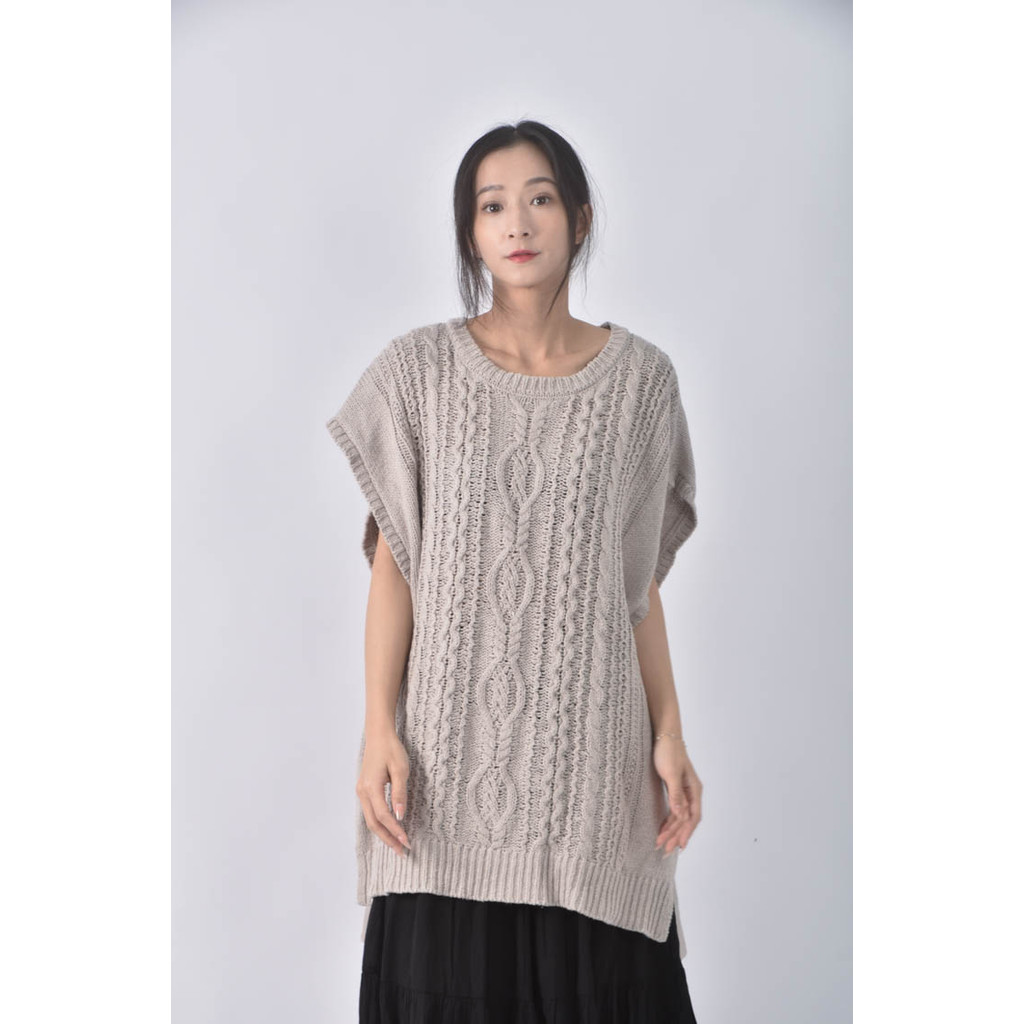 (F) sunny clouds背心灰色上衣二手衣, , large