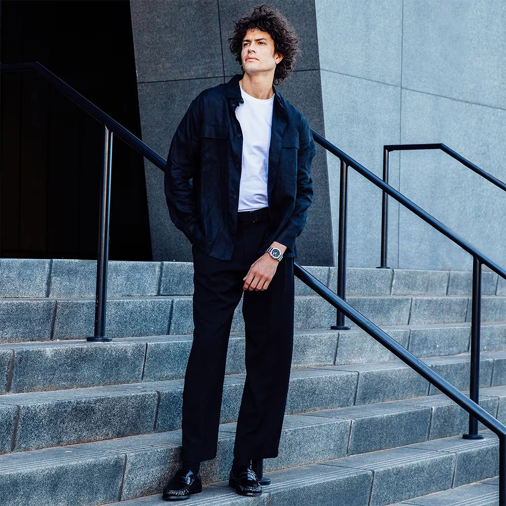 CASIO 卡西歐 G-SHOCK 金屬光系列八角雙顯電子錶手錶 GM-2110D-2B, , large