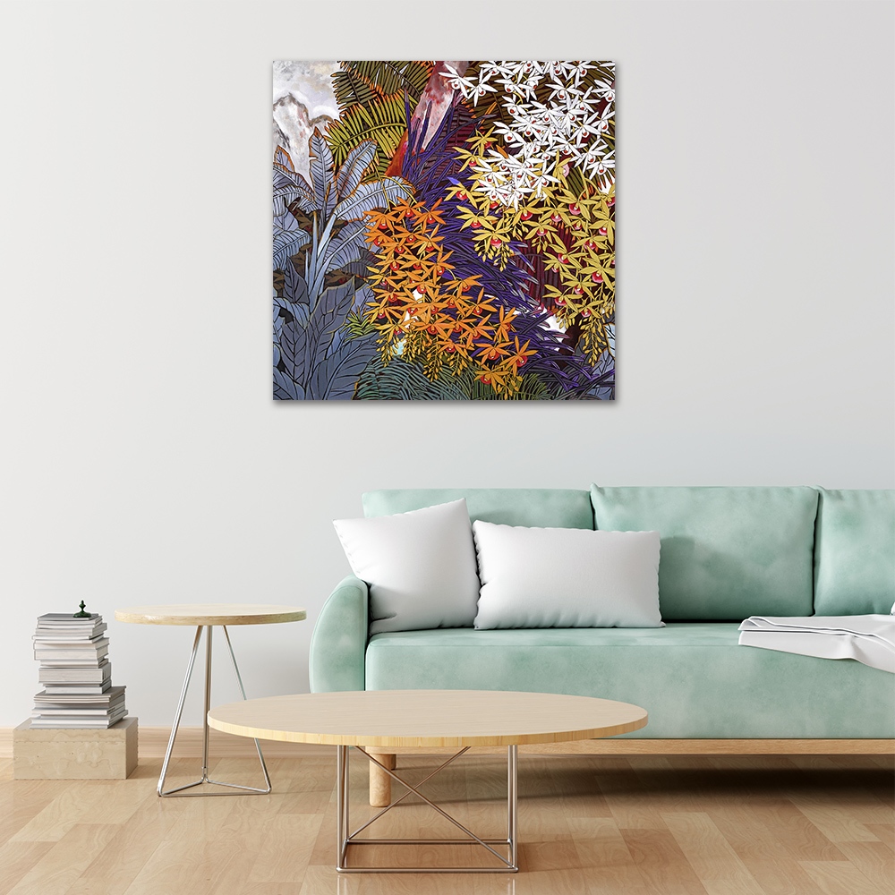 【御畫房】花語系列一 國家一級畫師手繪油畫80×80cm(VF-179), , large