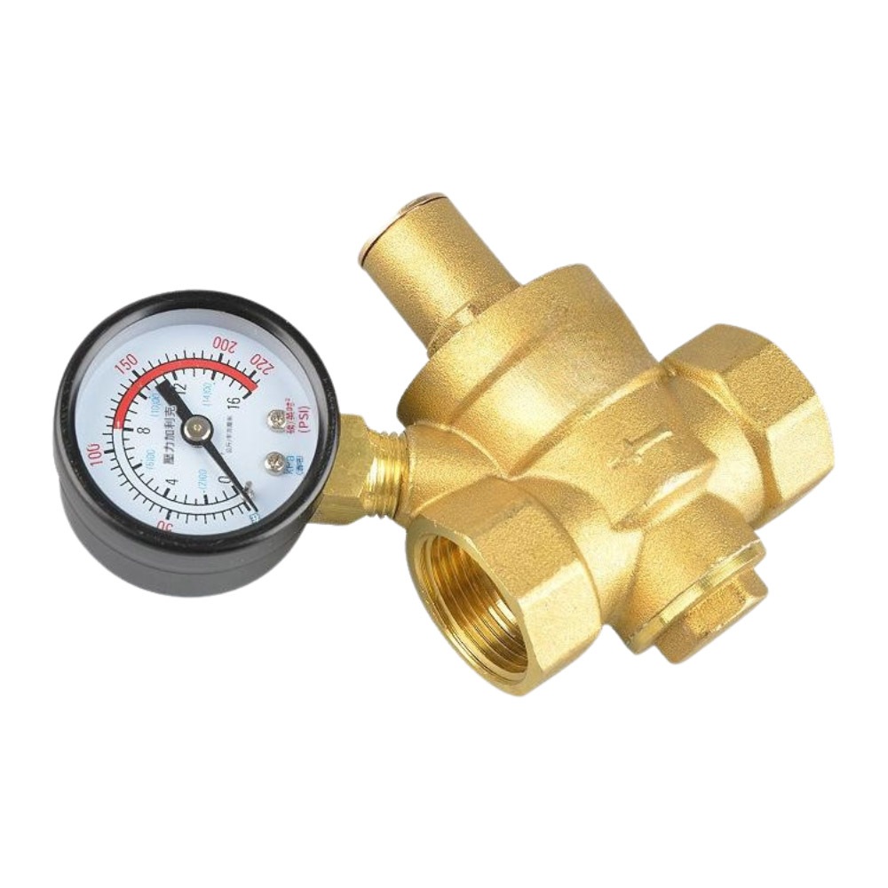 4-point pressure reducing valve and gauge DN15 (4 points) light type (one valve, one gauge, one wrench), , large