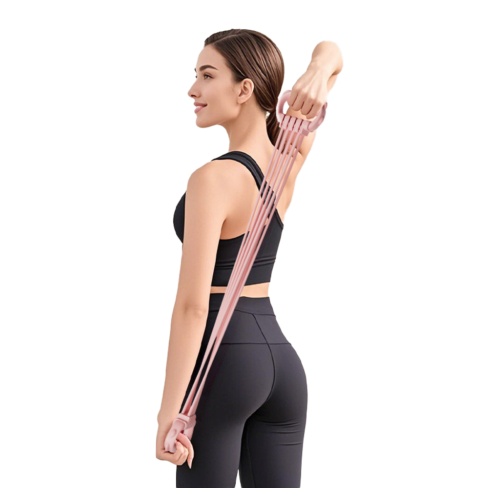 8-speed adjustable figure-eight resistance band, 6-speed detachable, 15~90 lbs/green, , large