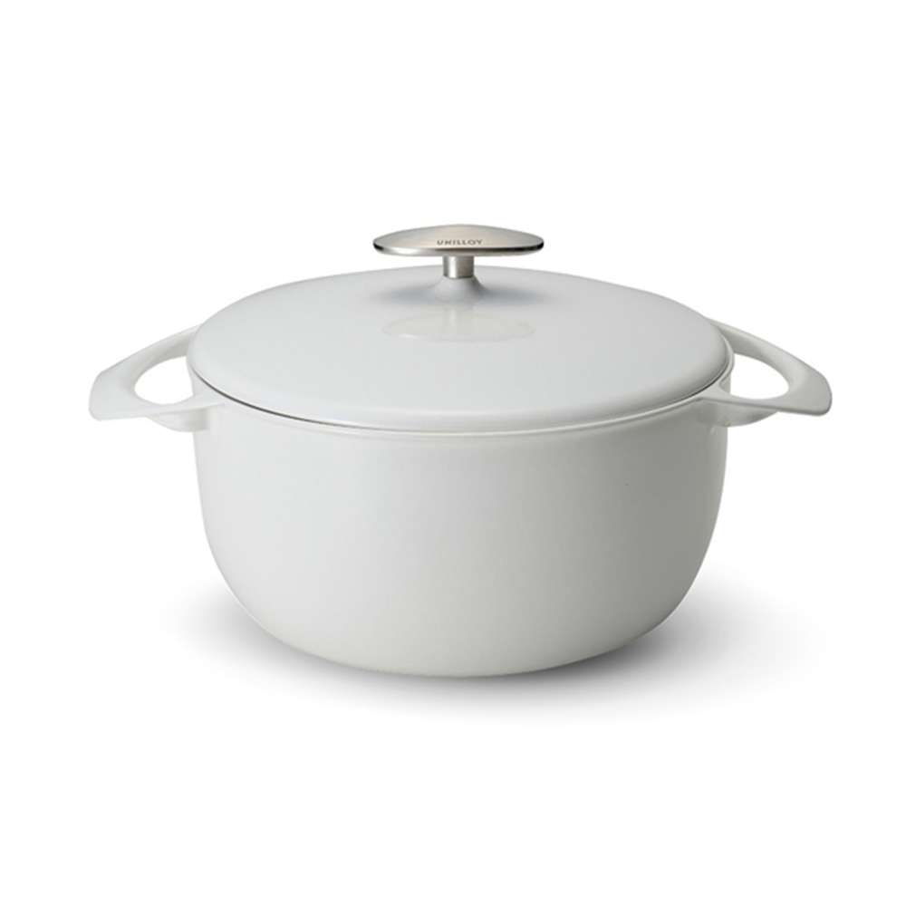 Unilloy - Ultra-Light Enameled Cast Iron 22cm Deep Pot - Navy Blue, , large